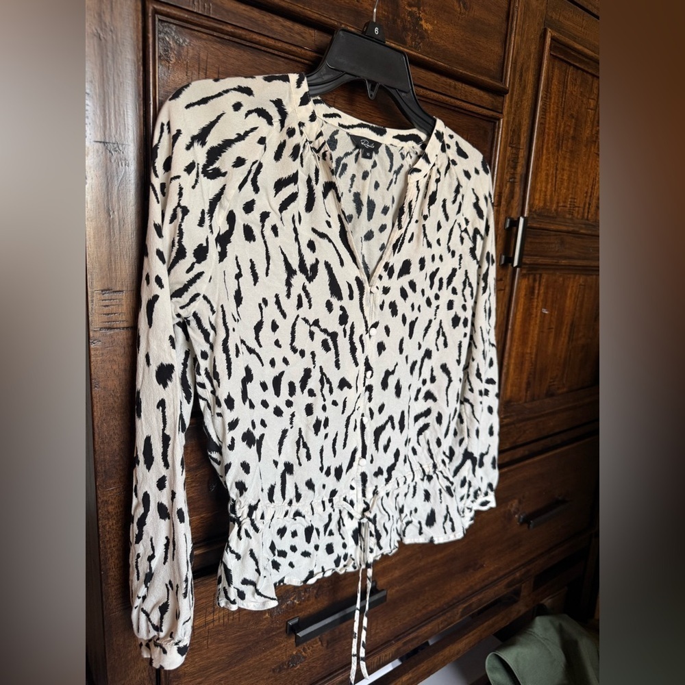 Rails Marti Ivory Cheetah Top Size XS - Picture 7 of 13